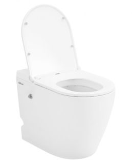 Приставной унитаз ABBER Bequem AC1115P с импульсным смывом белый